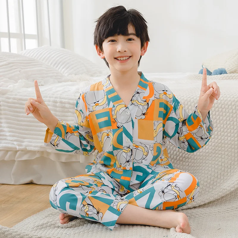 Baju tidur anak laki laki lucu motif Korea